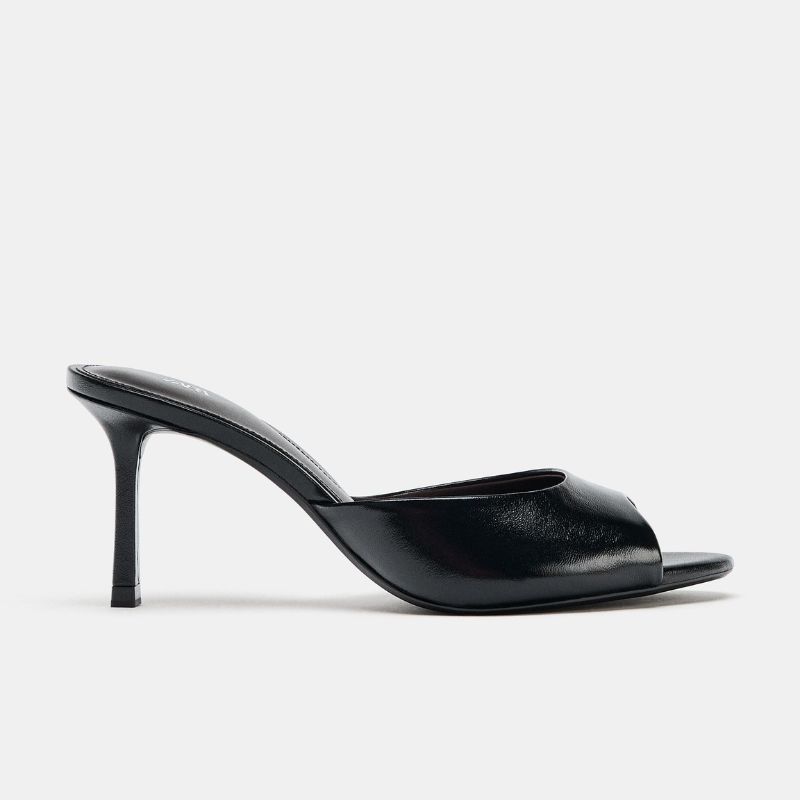 Zara , Leather Slingback Sandals