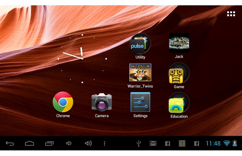D2 Pad 712 Homescreen