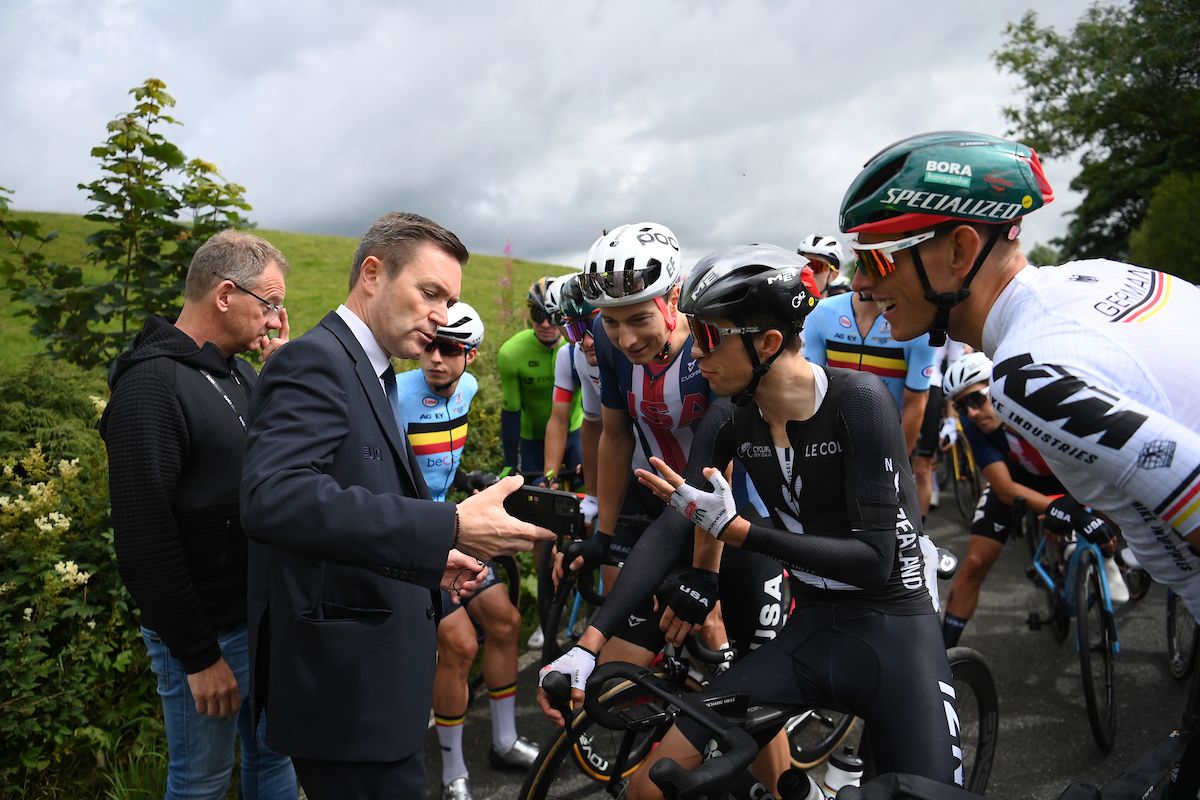 Protests halt racing at the 2023 UCI World Championships