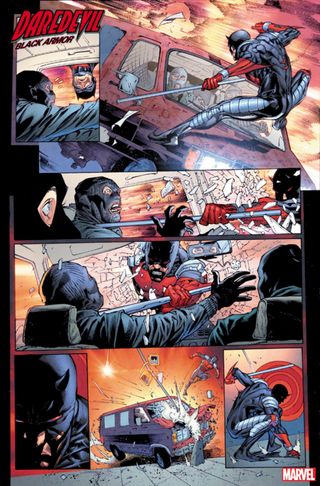 Daredevil: Black Armor #1 interior art