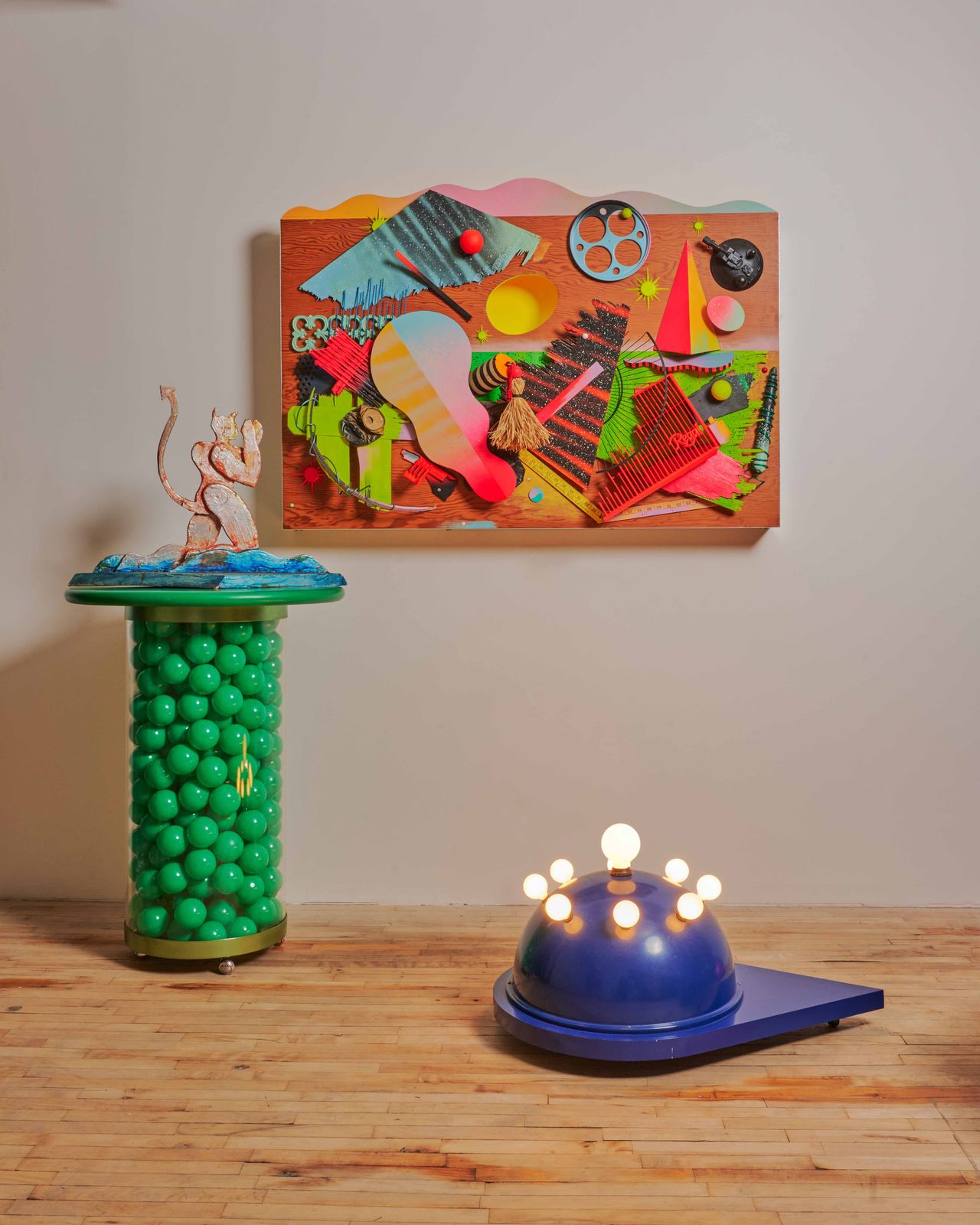 Colourful Day-Glo artworks by Dan Friedman