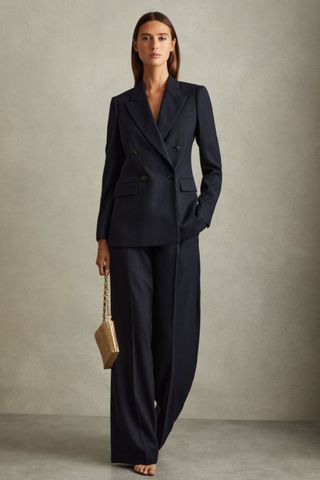 Reiss Petite Hallie Double Breasted Blazer