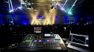 A live event prepares for a show with Alfalite LED Panels.