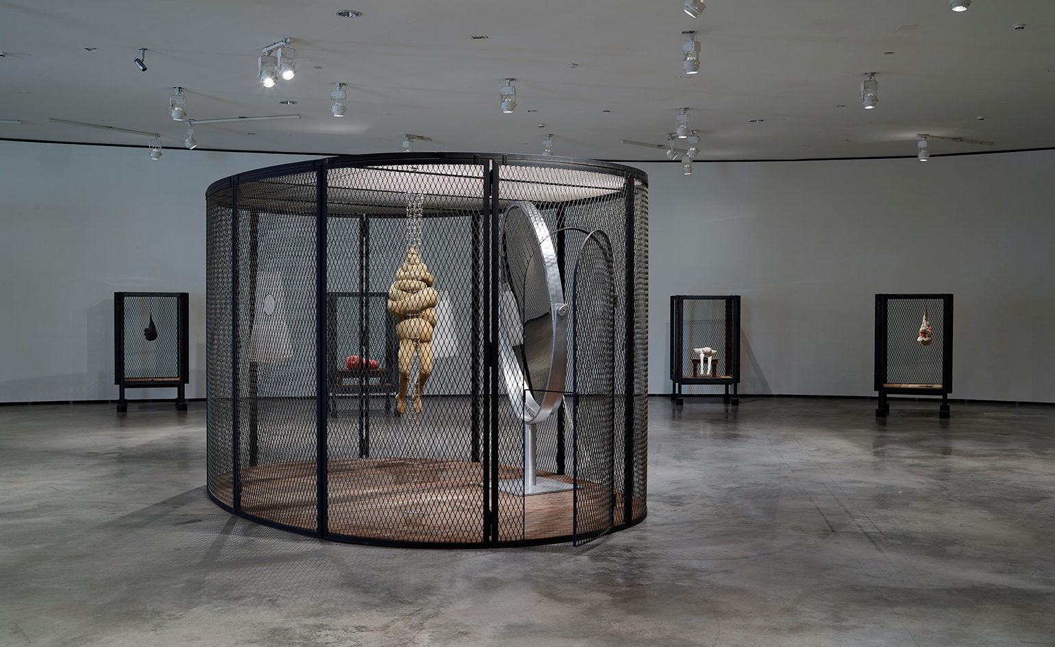 Louise Bourgeois' Cell works at Guggenheim, Bilbao