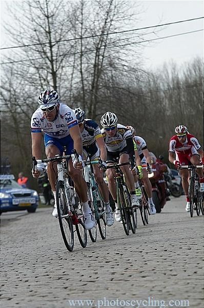 David Boucher (FDJ-Big Mat) on the front, driving the break