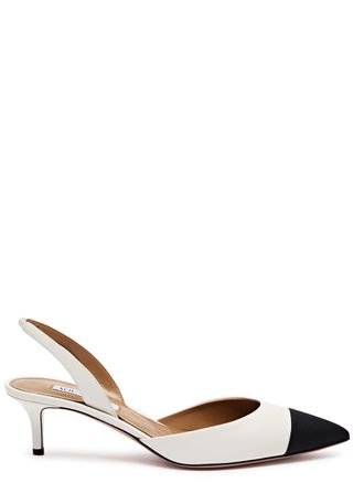 Milanese 50 Leather Slingback Pumps