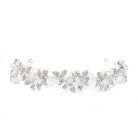 Emery Silver Leaf And Bead Statement Headband, $78.99 / £75 | Jon Richard