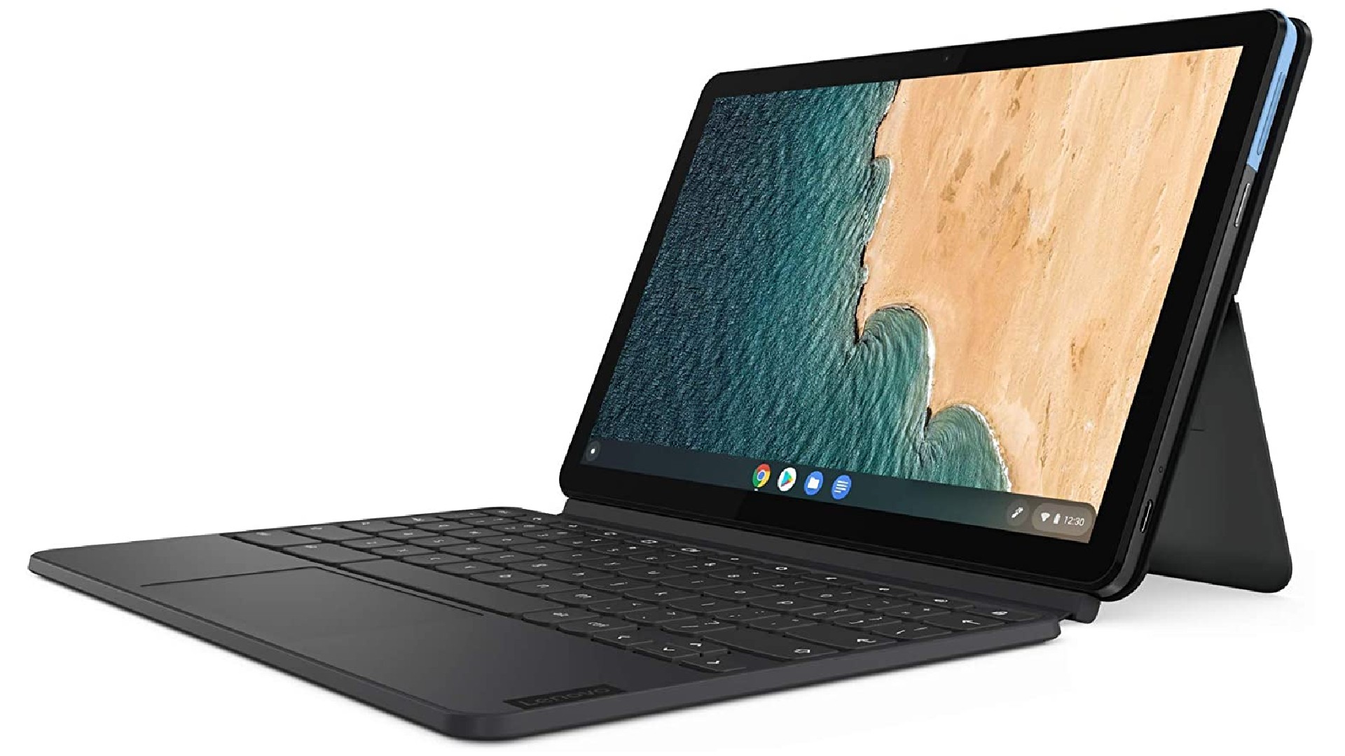Product image of the Lenovo Chromebook Duet, one of the best Chromebooks for students