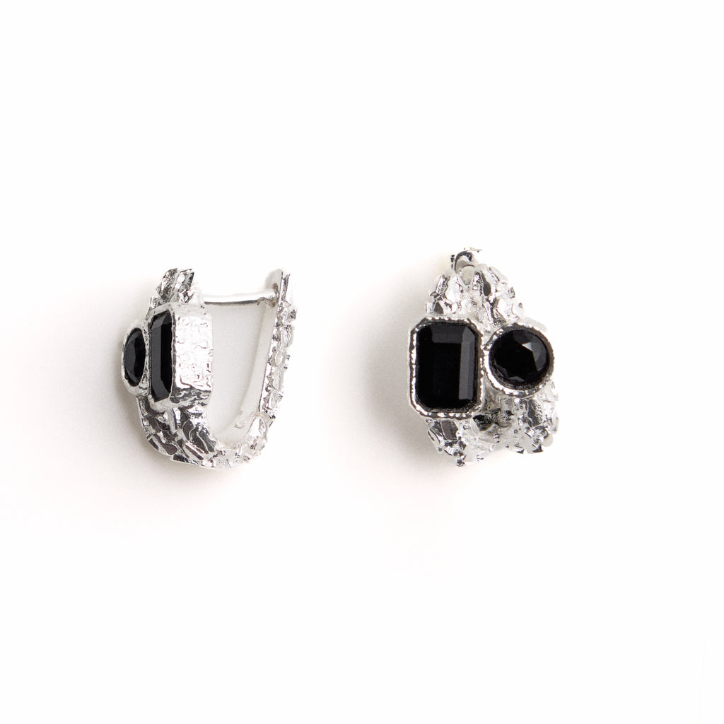 Geode Huggies Silver