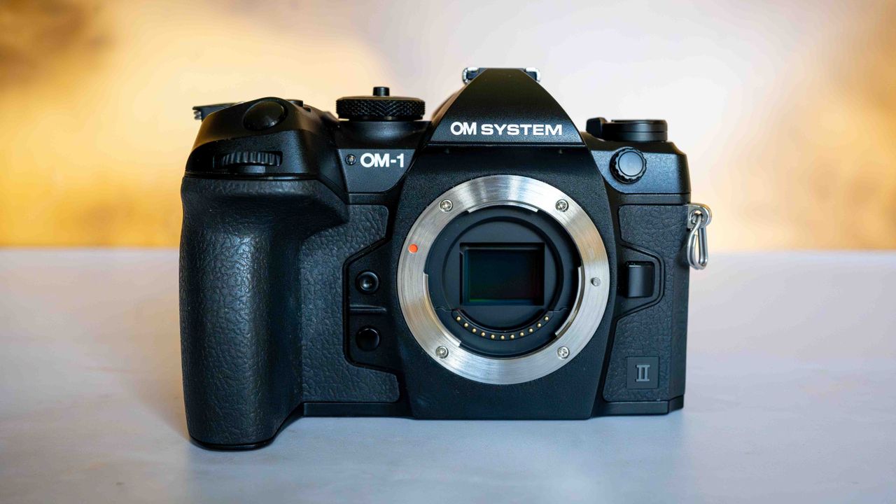OM System OM-1 Mark II on a table