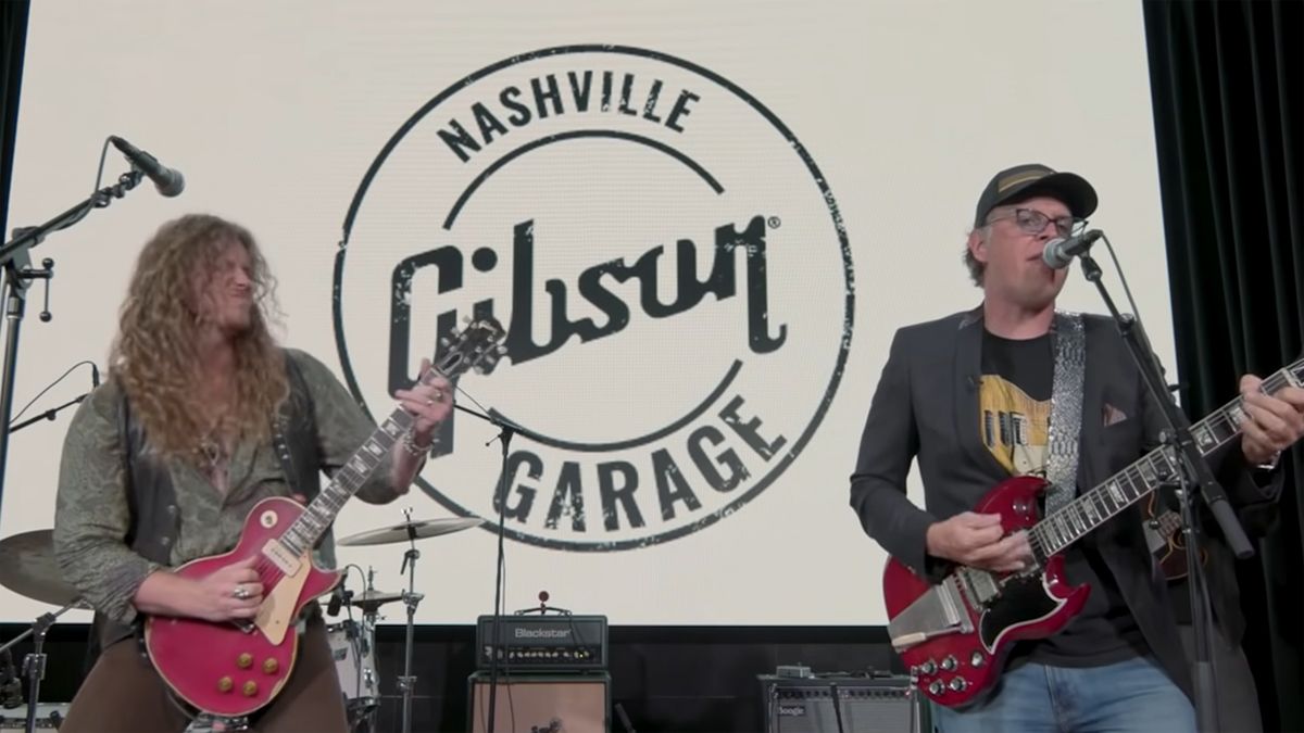 Joe Bonamassa and Jared James Nichols at the Gibson Garage