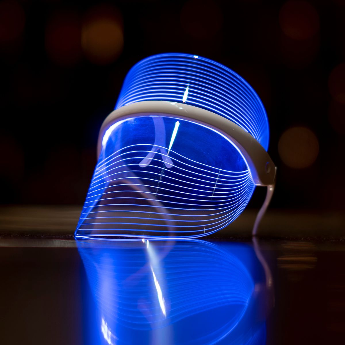a closeup of a lit up led face mask - led face mask black friday 