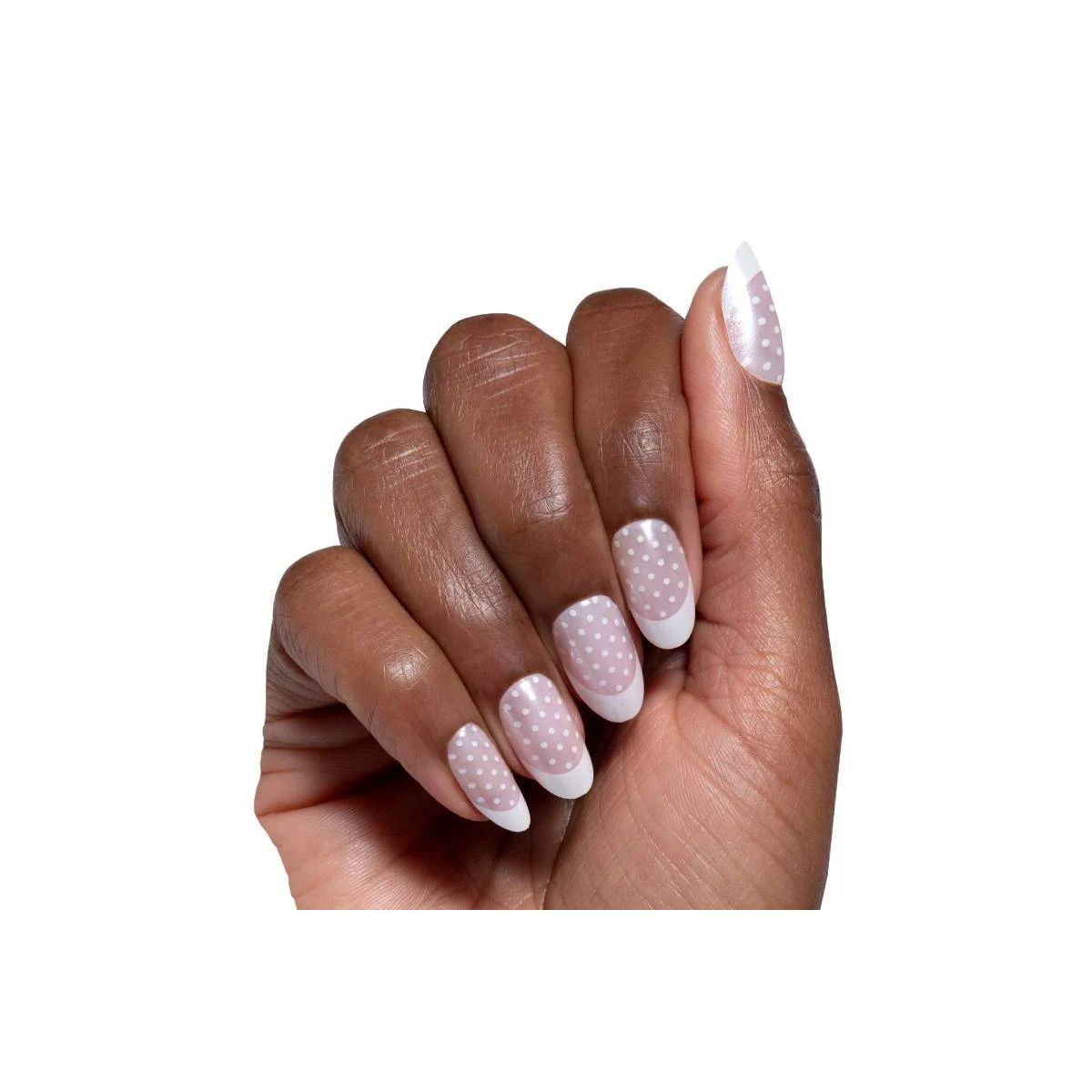 Olive U0026#38; June Press-On Fake Nails - M Oval - Polka Dot Tights - 42ct