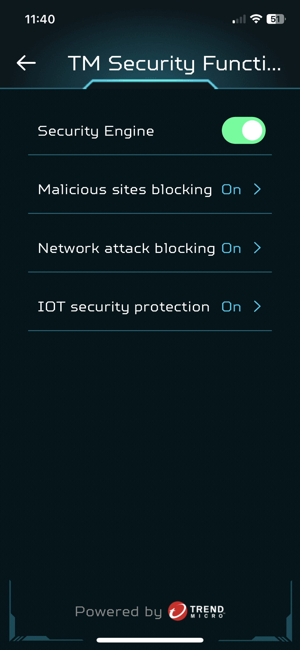 Predator Connect T7's connectivity through a smartphone app