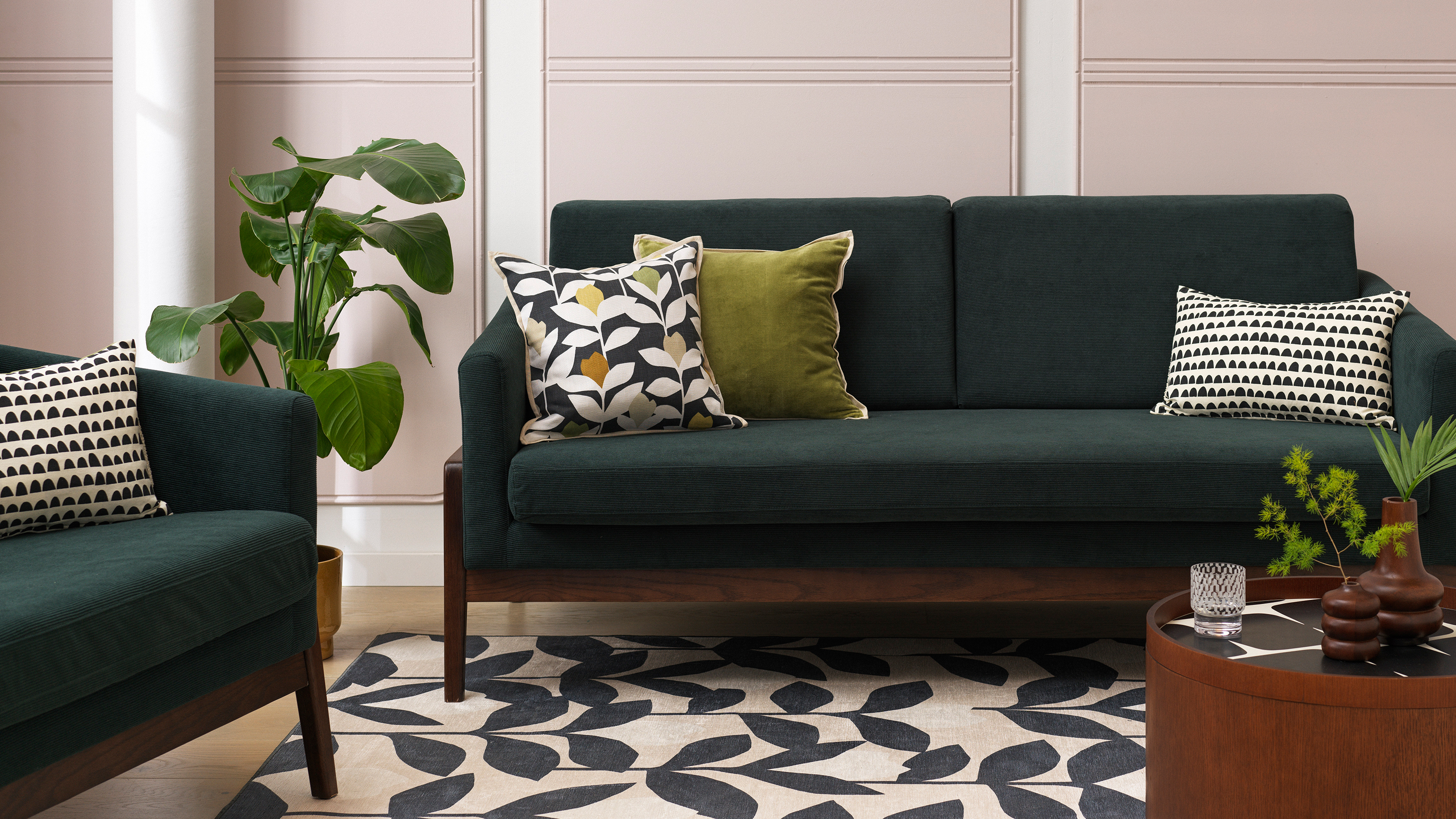 Living room decked out with the Habitat x Scion collab