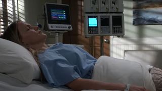 Alexa Havins as Lulu in a coma in General Hospital