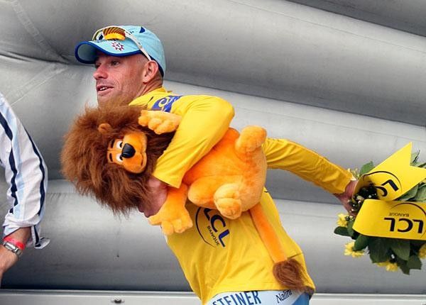There go the flowers but I will keep the lion.