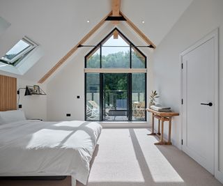 loft conversion bedroom with glazed gable