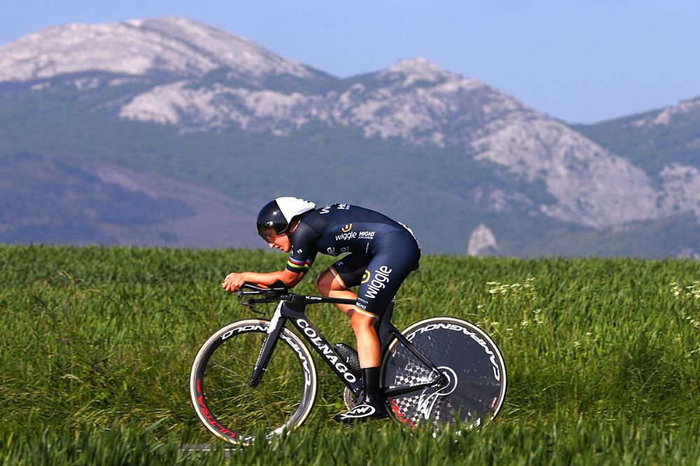 Lisa Brennauer of Germany and Team Wiggle High5