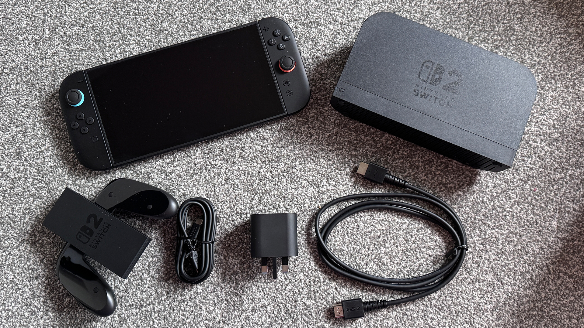The contents of the Switch 2 box