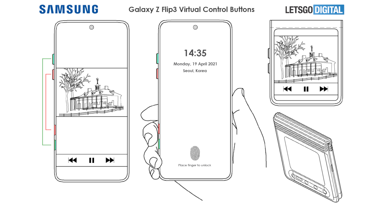 Samsung Galaxy Z Flip 3 patent