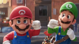 Mario and Luigi in The Super Mario Bros. Movie