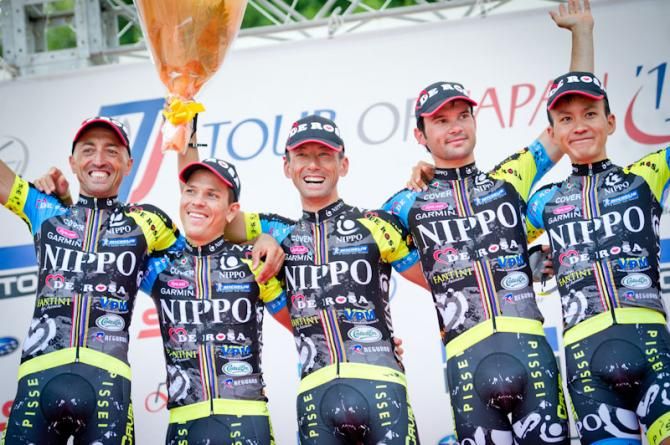 Team NIPPO - De Rosa won at the team general classification in Tour of Japan 2013