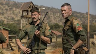 Jamie Dornan, Jason O'Mara in The Seige of Jadotville one of the best war movies on Netflix