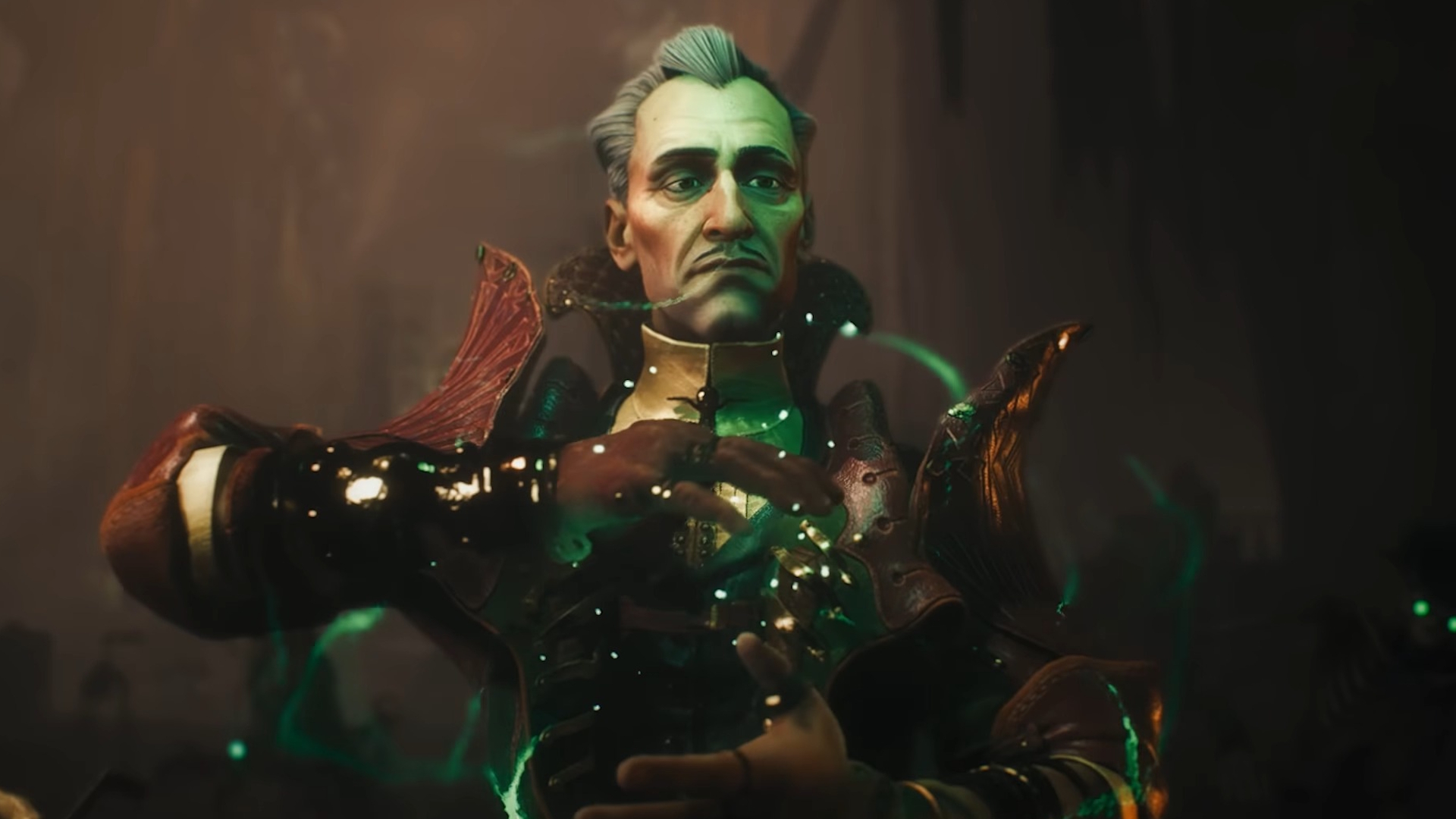 Dragon Age: The Veilguard character in green aura