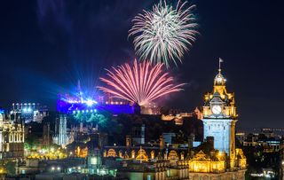 Fireworks in Edinburgh