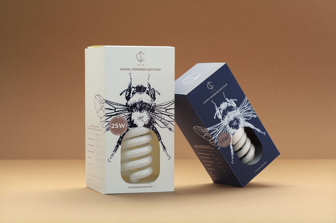 We love how the shape of the bulb reflects the appearance of a bumble bee