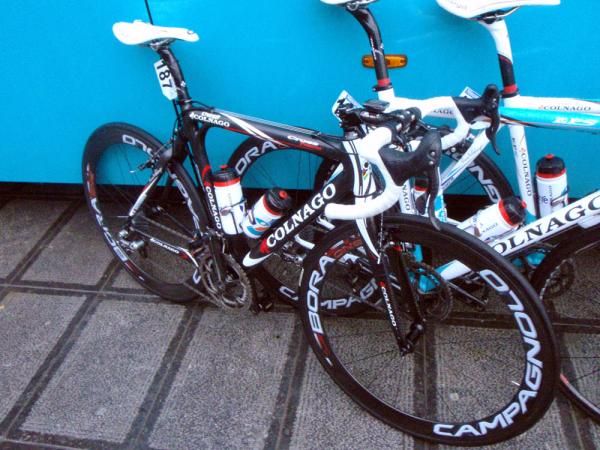 Sebastian Turgot was obviously taking the opportunity to do some testing for Paris-Roubaix at Flanders