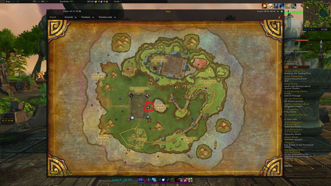 WoW timewalking vendor location