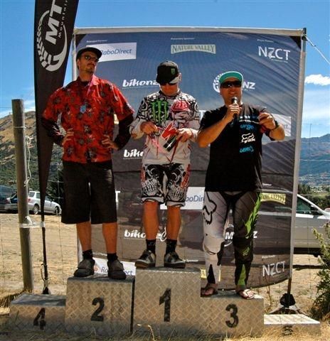 NZ MTB Downhill Cup - Queenstown Men's 40 podium