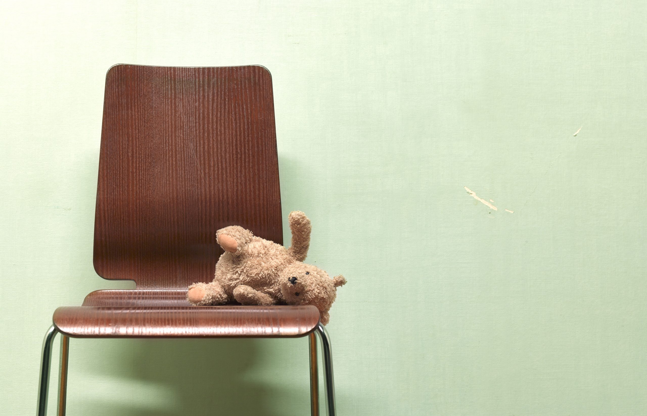 lost teddy bear on seat