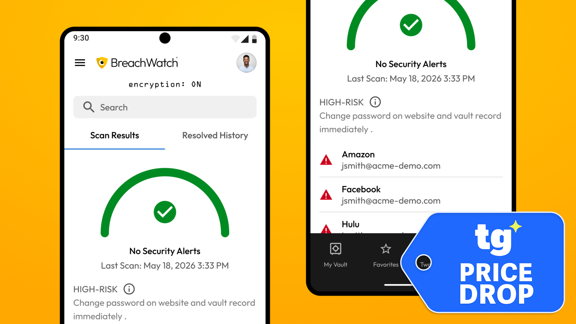 Keeper password manager app shown on smartphone