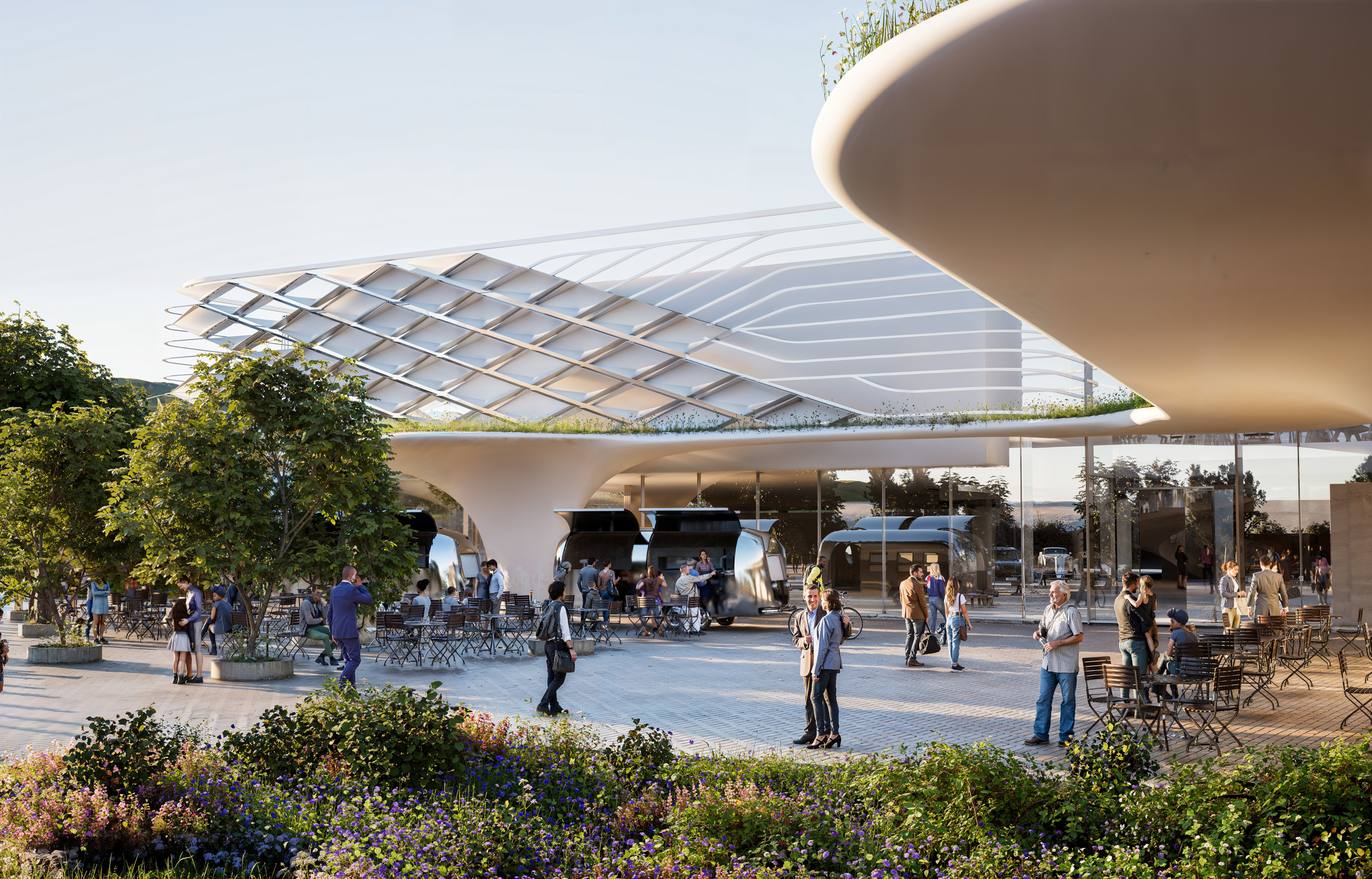 LeShuttle terminal redesign by Hollaway Studio