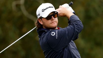 Harry Higgs takes a shot at the 2022 RSM Classic