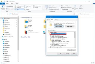 File Explorer enable thumbnails