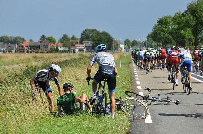 A tumble in the Eneco Tour