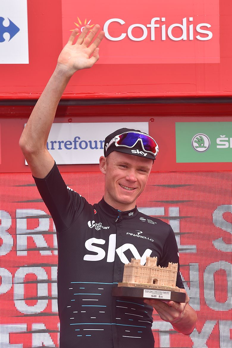 Chris Froome at the Vuelta a Espa&ntilde;a