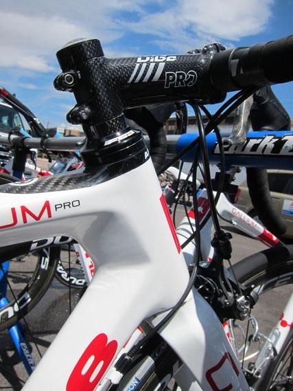Rather than rely only on headset spacers, Argon 18's "3D Head Tube" instead effectively allows for adjustable head tube length for what they claim is a stiffer front end.