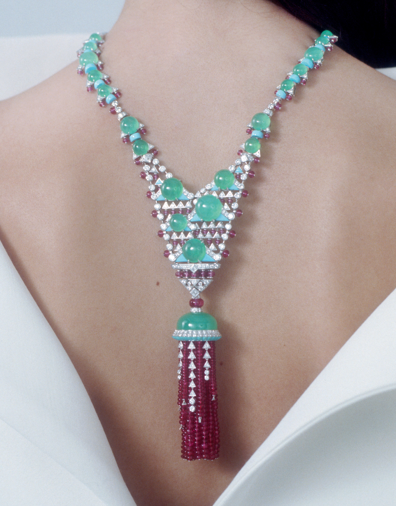 high jewellery on a model