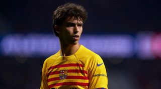Joao Felix in action for Barcelona against parent club Atletico Madrid in March 2024.