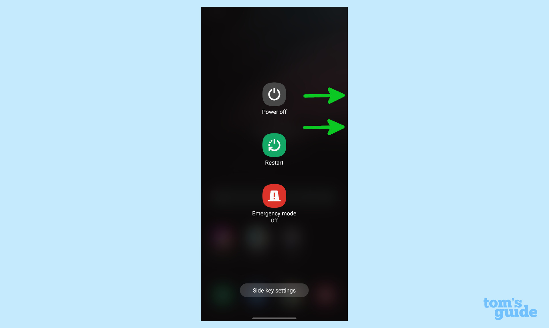 как выключить galaxy s22