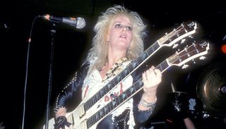 Lita Ford performs in concert on September 8, 1984 at The Forum in Inglewood, California