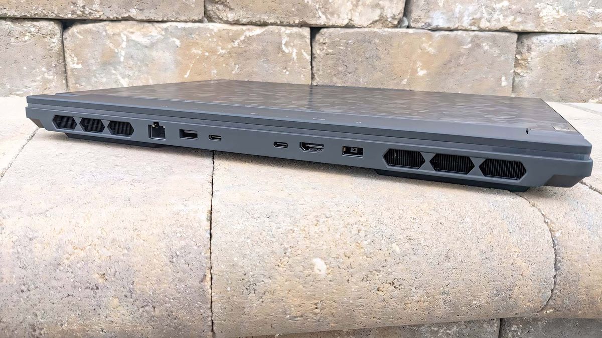 Lenovo Legion 9i (Gen 8) back ports.