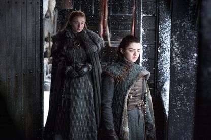 Sansa and Arya at Winterfell