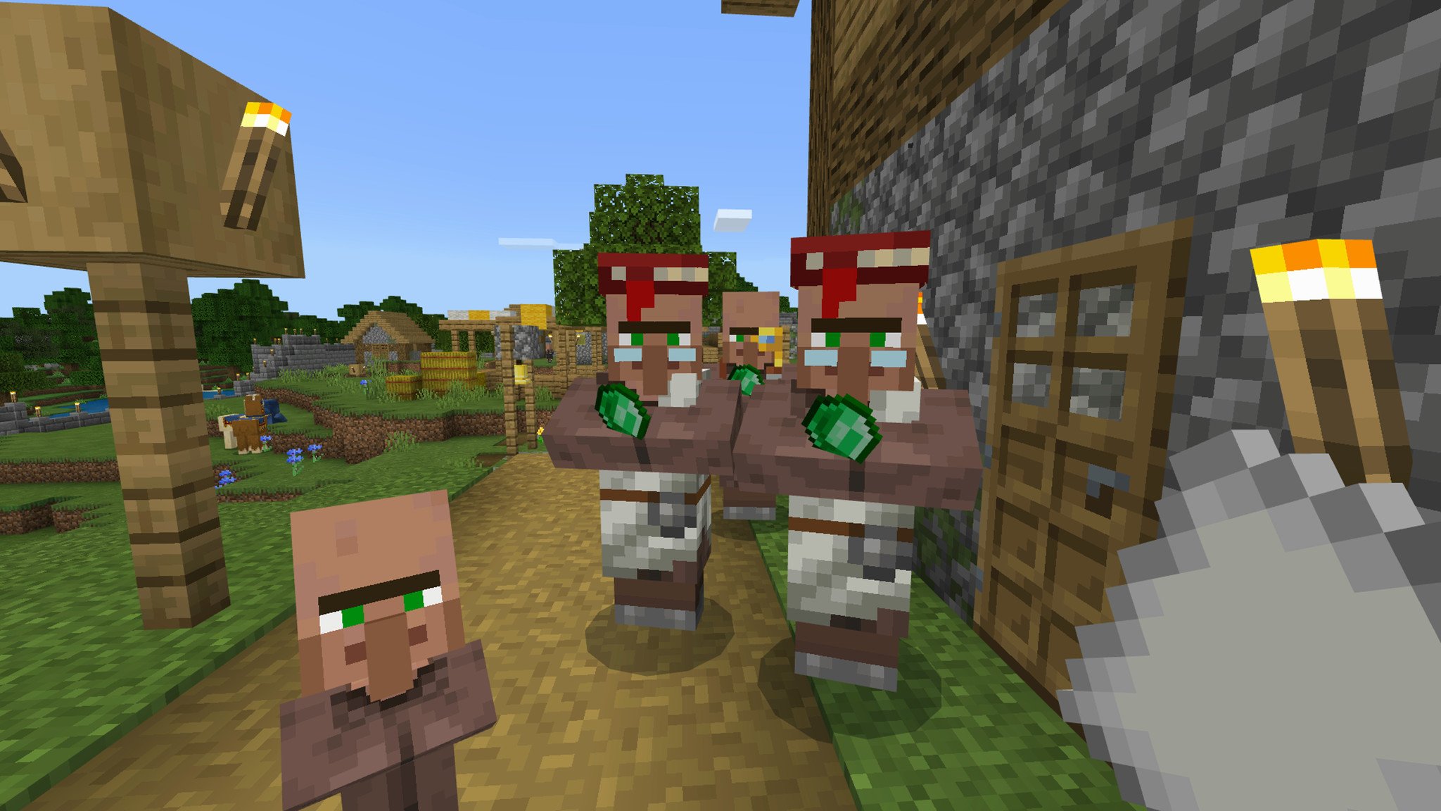 Minecraft guide How to turn sugar cane into emeralds with trading ...