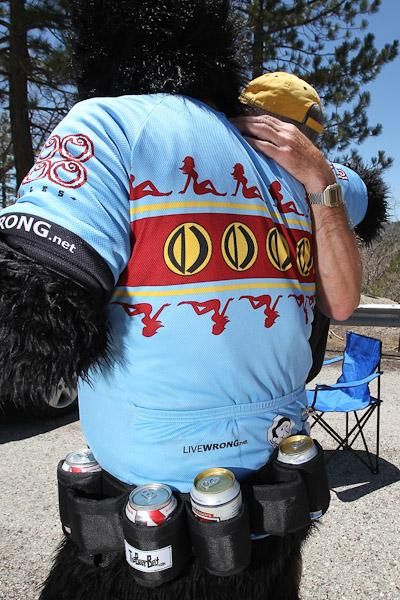 This gorilla is always ready to hydrate.